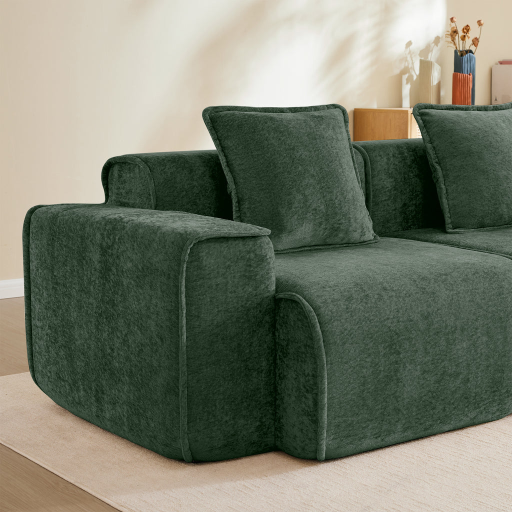 Streamlined Design Modular 2 Seat L Shape Sectional Sofa