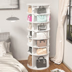7-Tier Rotating Shoe Rack Tower