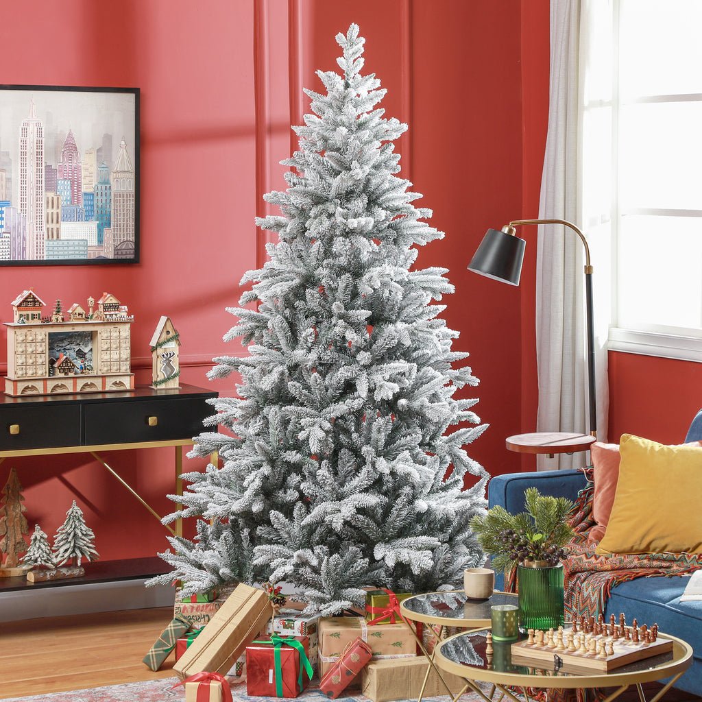 7ft Snow Flocked Artificial Christmas Tree