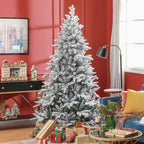 7ft Snow Flocked Artificial Christmas Tree