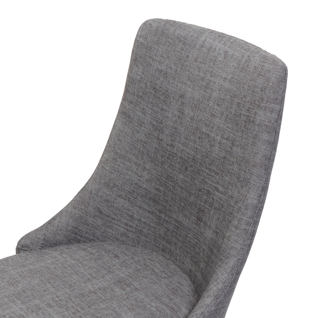 Mid Century Modern Fabric Armless Dining Chairs, Set of 2