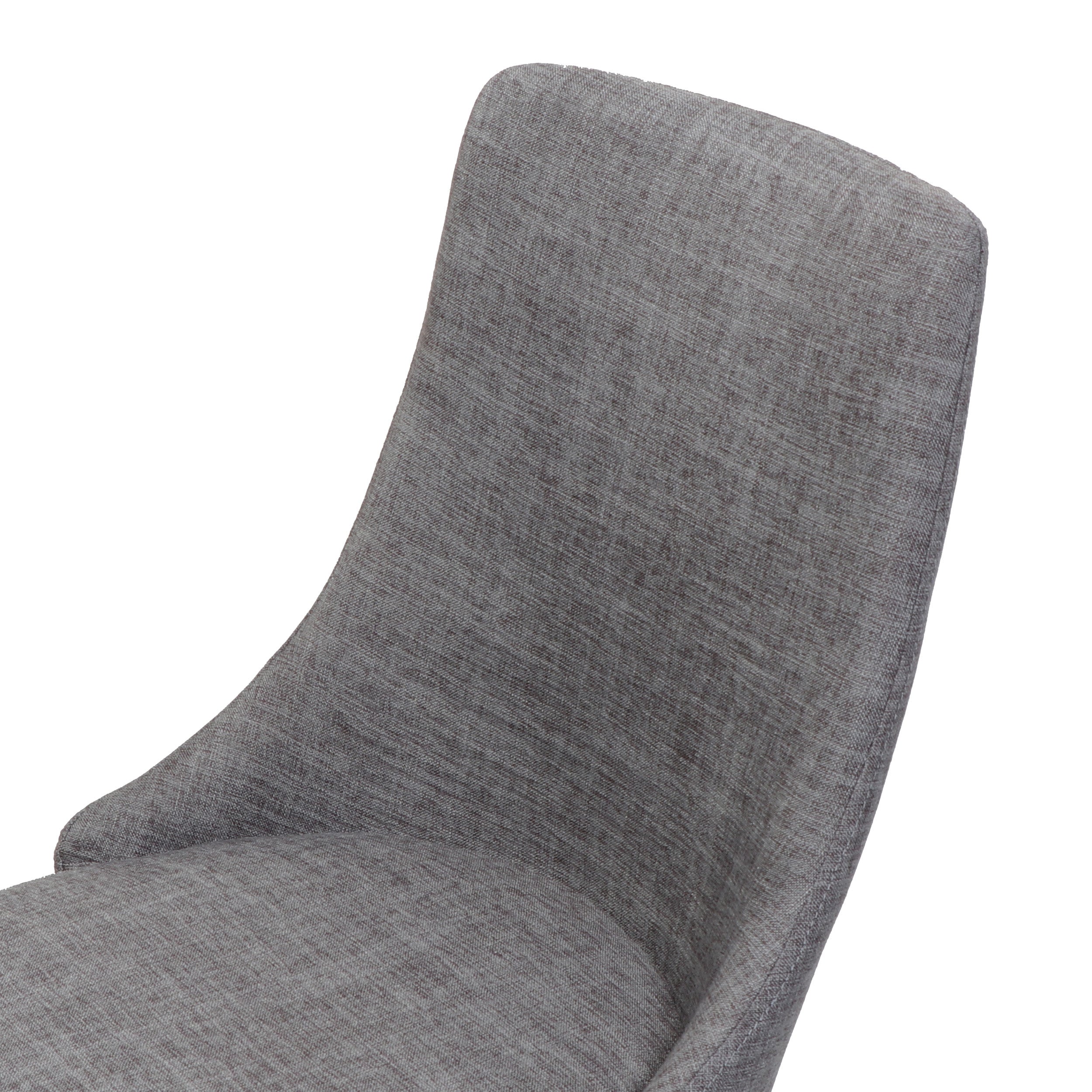 Mid Century Modern Fabric Armless Dining Chairs, Set of 2