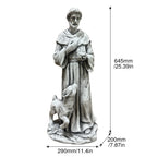 Magnesium Oxide Saint Statue With Lamb
