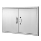 BBQ Access Door, 36W x 21H Inch Double Outdoor Kitchen Door