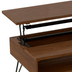 Hunter 48 Inch Wide Solid Wood Lift Top Coffee Table