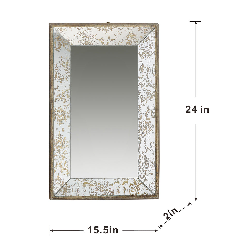 24" x 15" Antique Bathroom Mirror