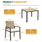 All Weather 5-Piece Patio Dining Table Sets