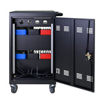 Tablet Laptop Device Basket for Mobile Charging Trolley - Black