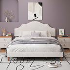 King Size Bed Frame with Adjustable Headboard