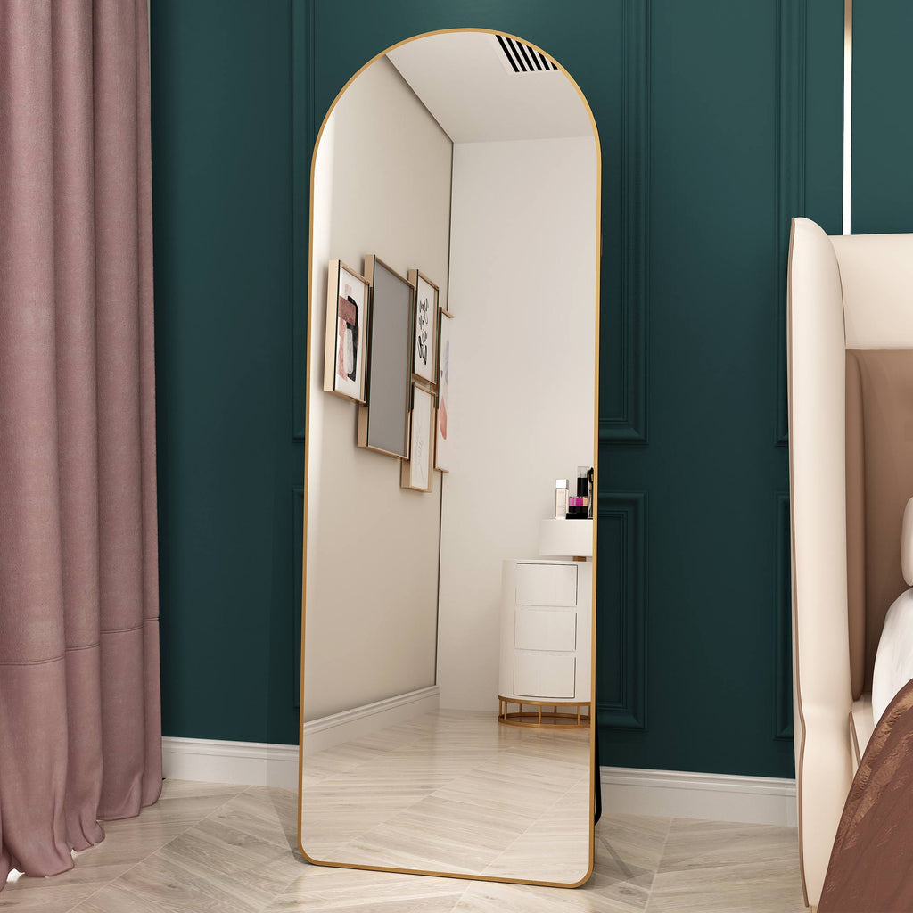 Aluminum Alloy Full Length Mirror with Gold Frame