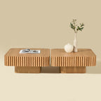 2PCS Set Modern Handcraft Drum Coffee Table