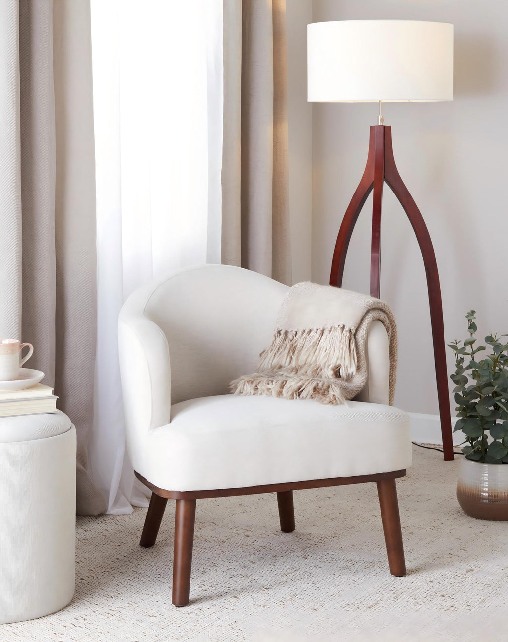 Wishbone Contemporary Floor Lamp