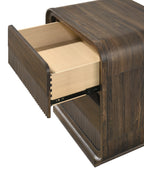 Mid-Century Flair Rounded Edges Nightstand