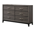 1pc Contemporary 6-Drawer Dresser
