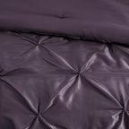 7 Piece Tufted Comforter Set - Plum Cal King