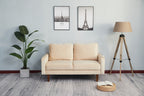 Beige Loveseat