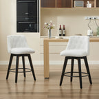 007-360° Swivel Bar Stools Set of 2