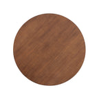 Round Dining Table Modern Farmhouse Kitchen Table, Cherry