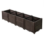 Indoor and Outdoor Rectangular Plastic Planting Box
