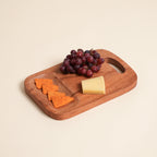 Handcrafted Acacia Wood Cutting Board with Built-In Handle