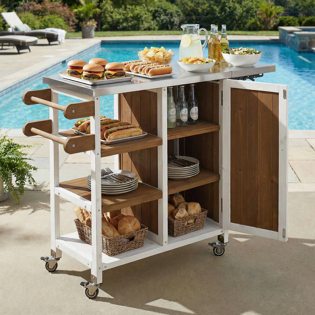 Foldable Outdoor Kitchen Island