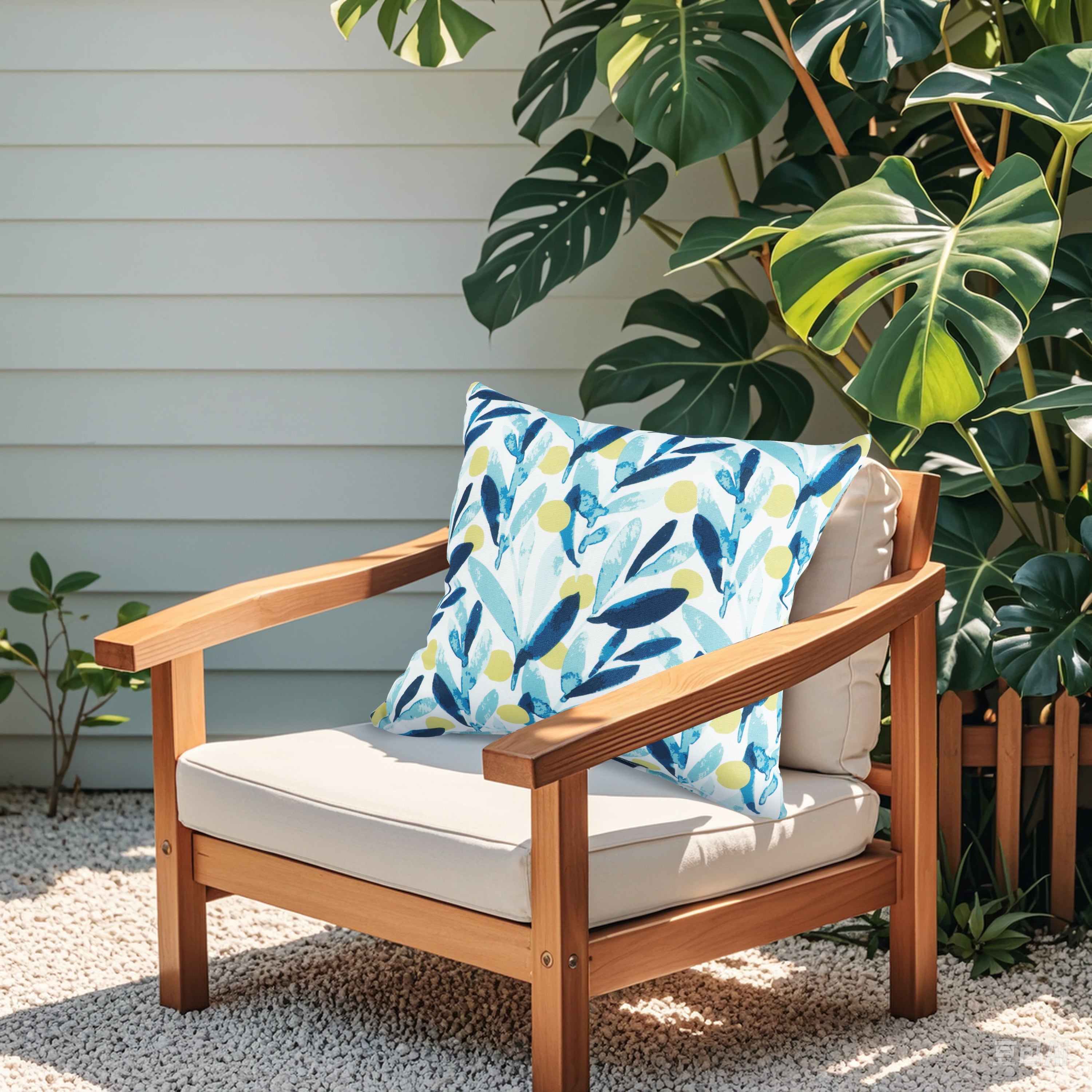 2 Pack Outdoor Pillows - Waterproof & Fade-Resistant