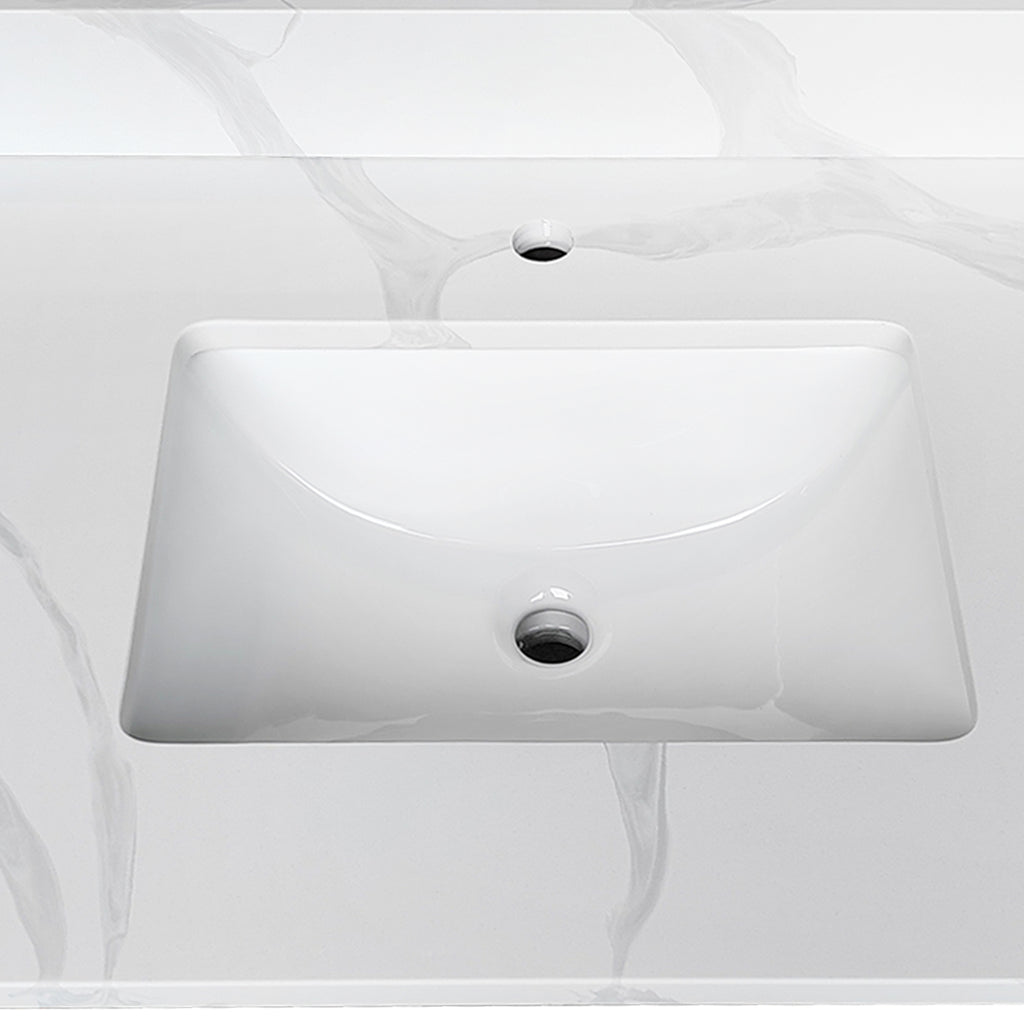 43-Inch Quartz Bathroom Vanity Top