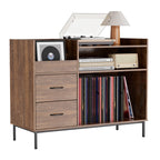 Record Player Stand with Storage for 500+ Albums