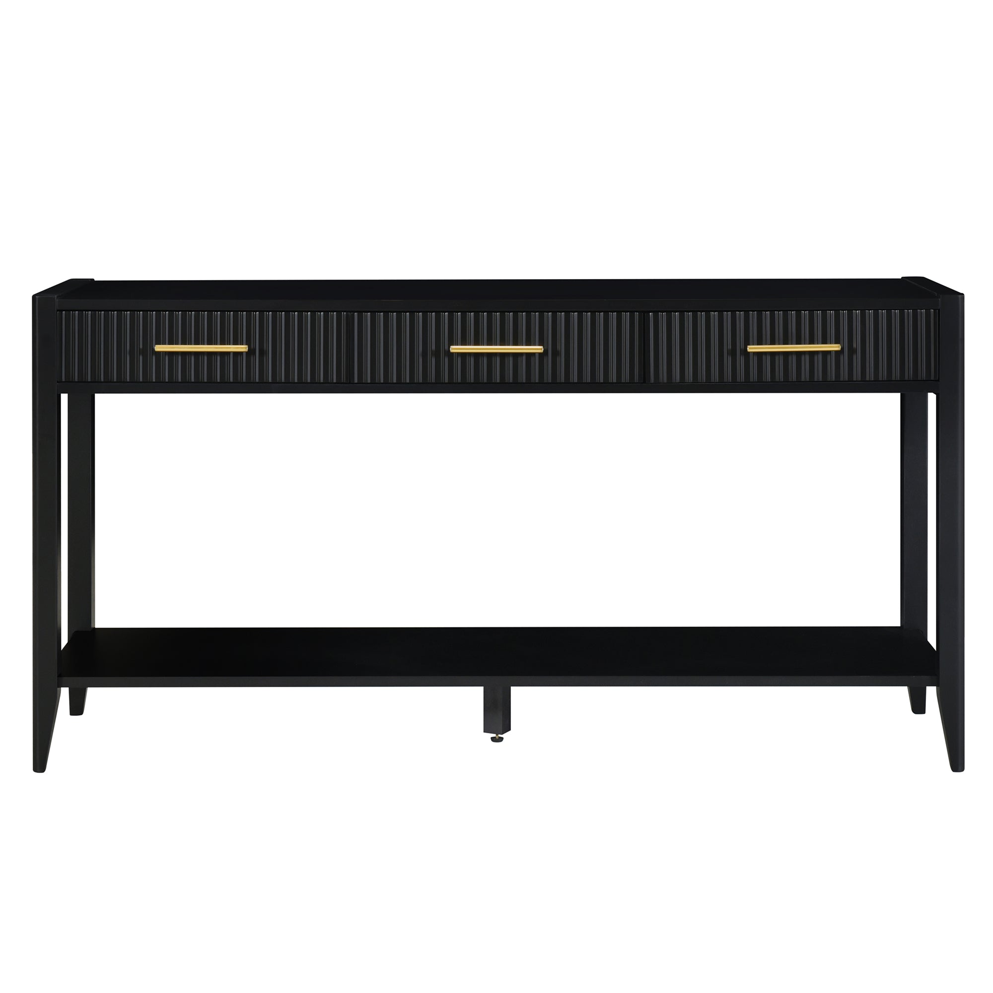 U_STYLE 60" Painted Console Table with 3 Drawers