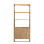 Nolan 86" Reclaimed Wood Bookcase with Lower Cabinet