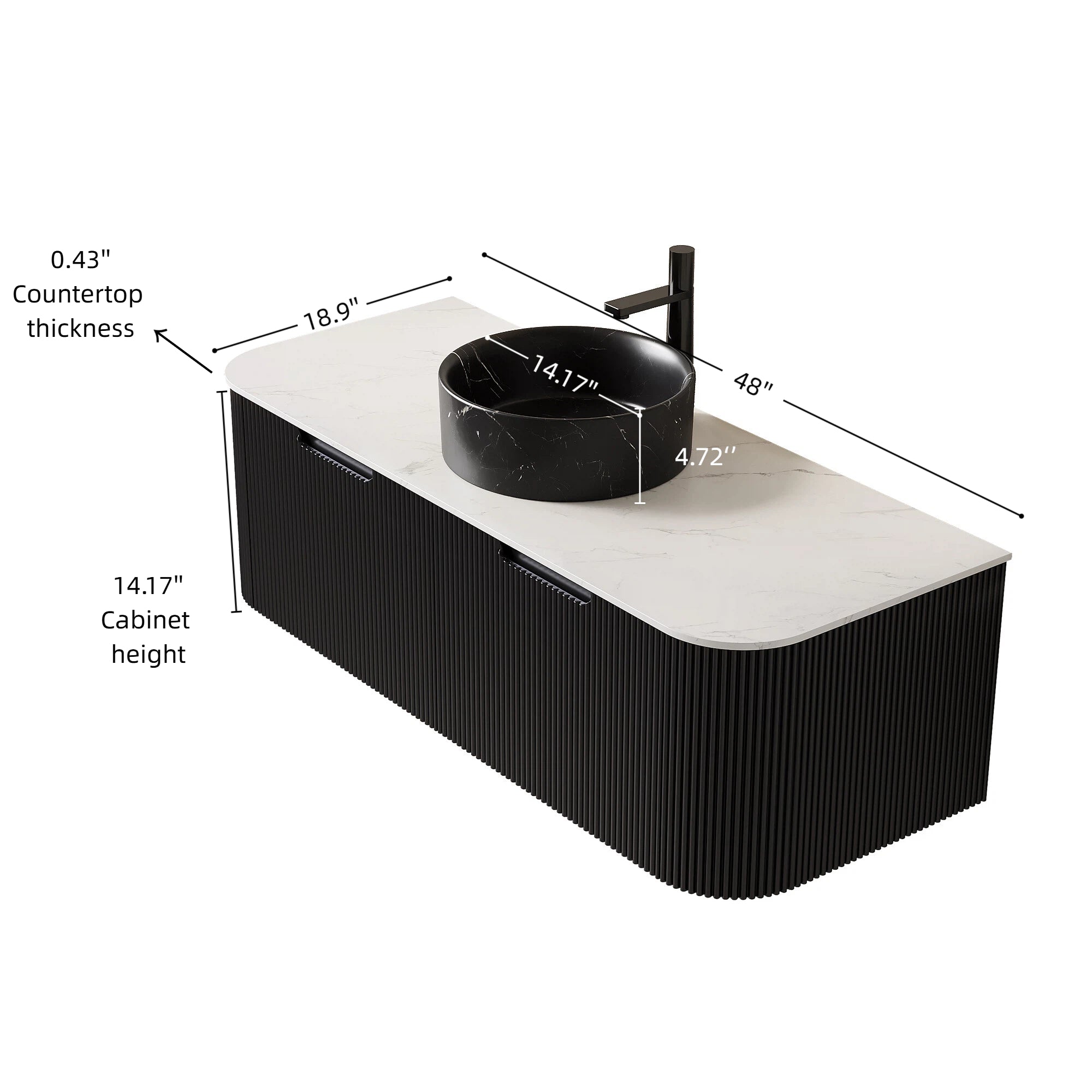 Dina 48" Bathroom Vanity & Sink