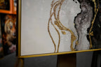 Eclipse Modern Black White & Gold Abstract Set