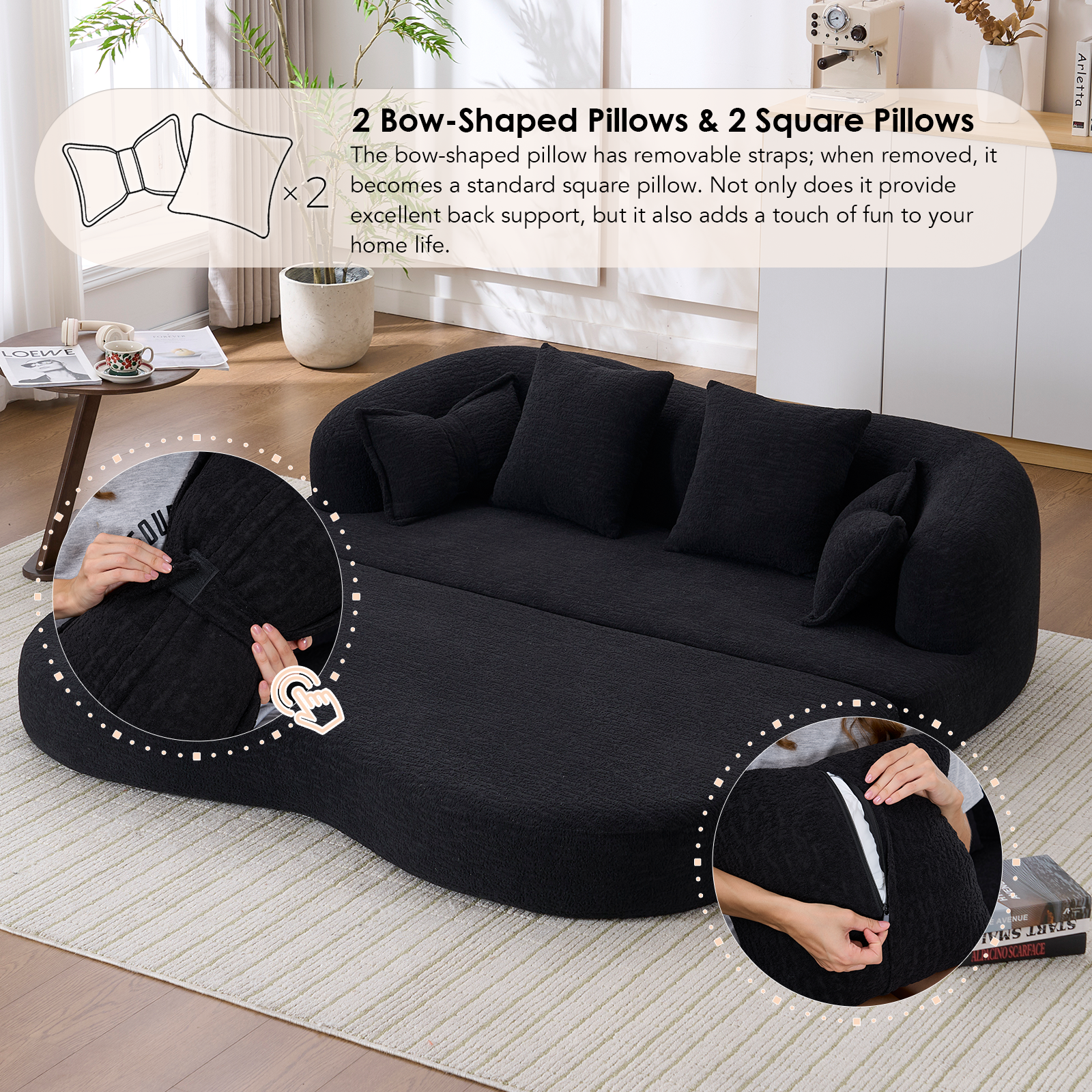 2-in-1 Foldable Sofa Bed