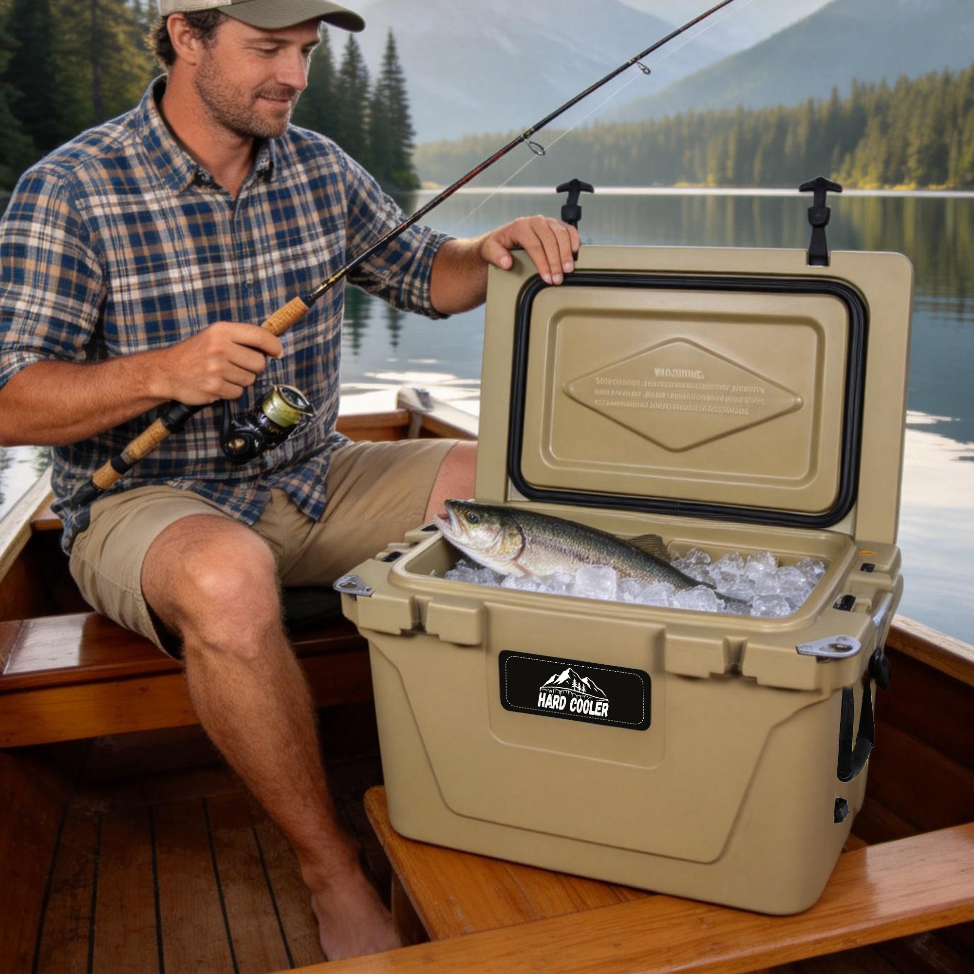 50 Quart Khaki Cooler