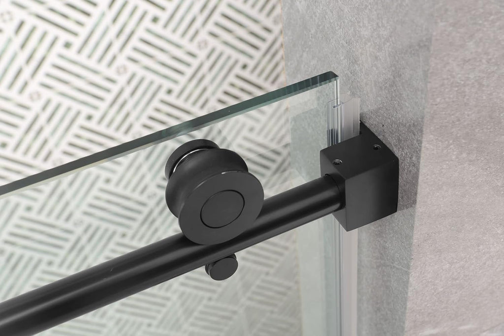 Black 1/4 Inch 6mm Glass Shower Doors