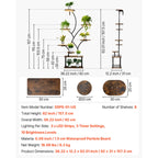 Indoor Plant Stand with Grow Lights