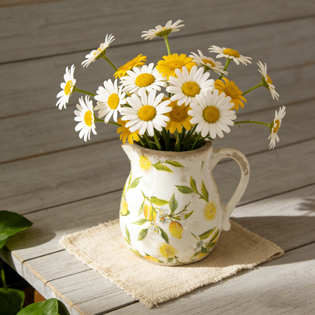 Ceramic Round Pitcher Vase