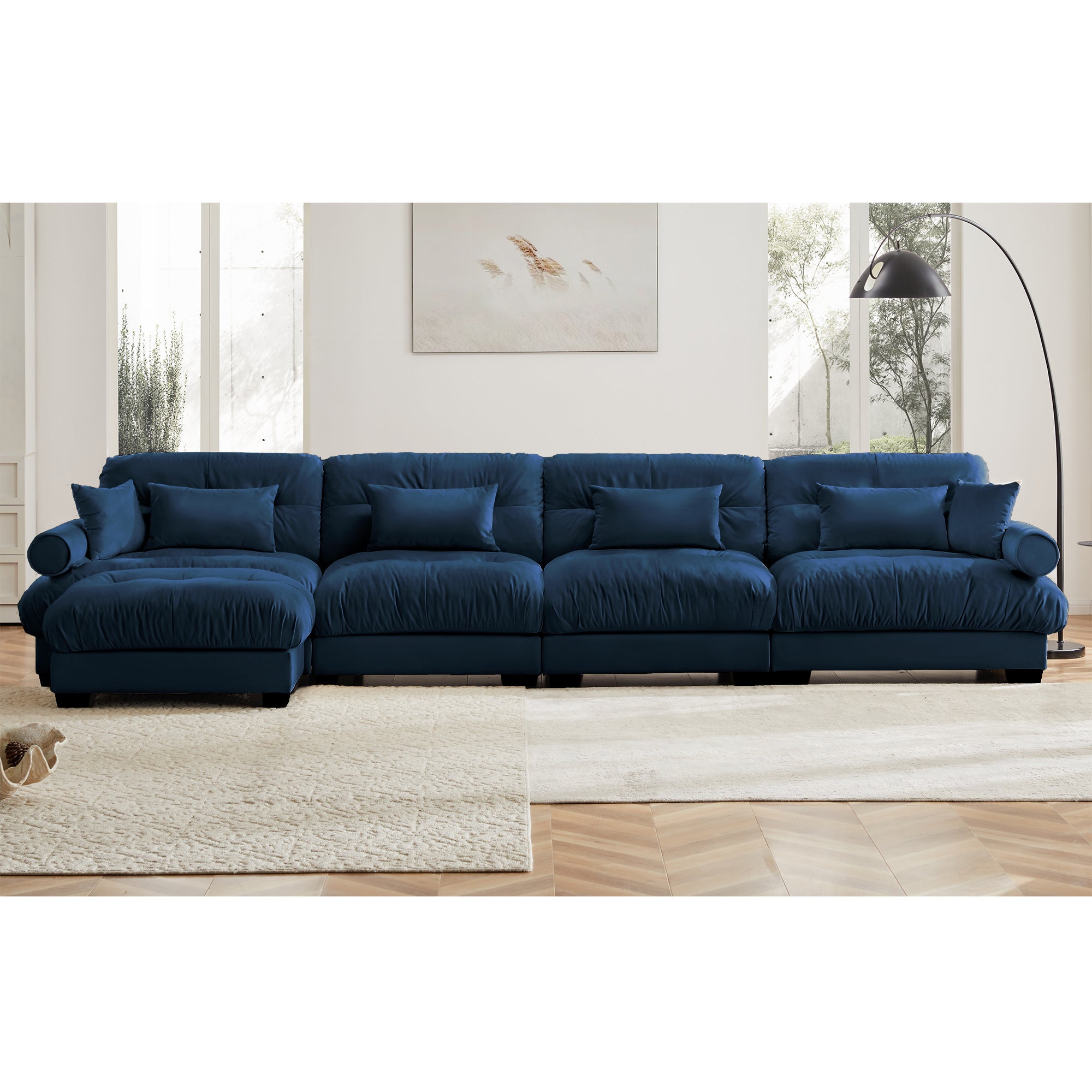 L Shaped Sectional Cloud Sofa