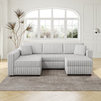 106.3" Soft U-Shaped 4-Person Sofa