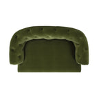Kiki 36.5" Chesterfield Dog Sofa Bed, Medium, Olive
