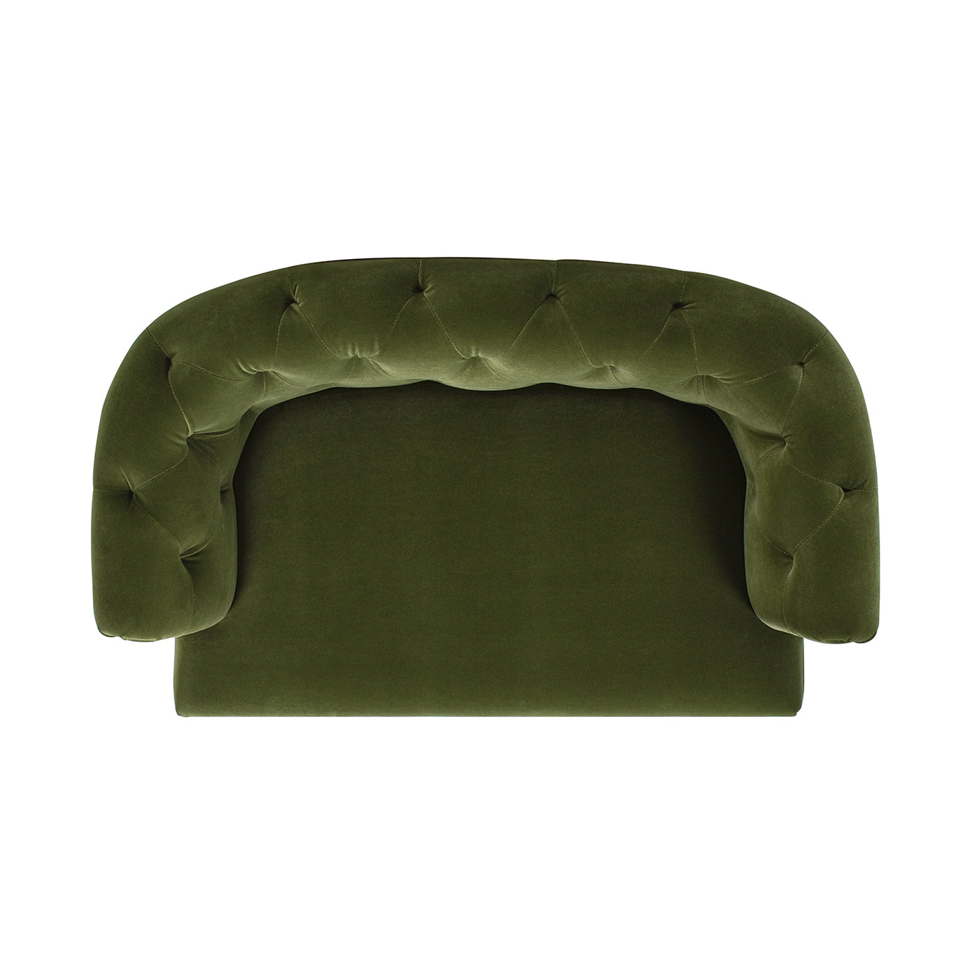 Kiki 36.5" Chesterfield Dog Sofa Bed, Medium, Olive