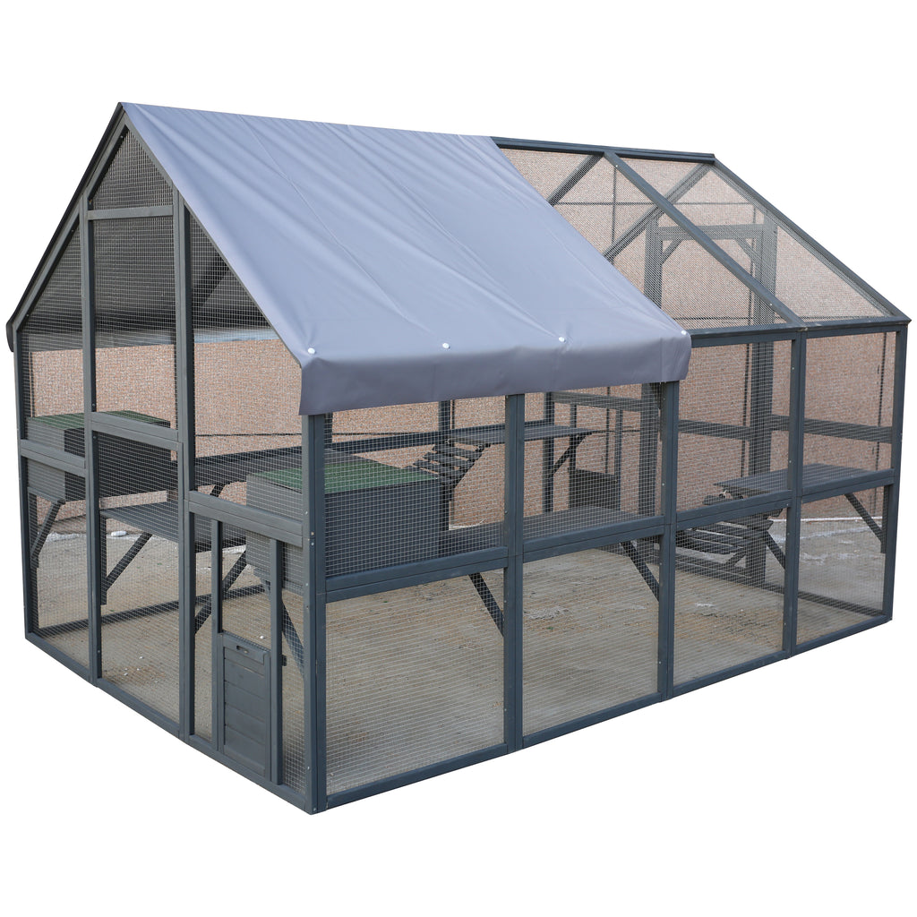Wooden Cat Catio Large Outdoor Enclosure