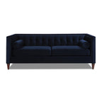 Jack 84" Modern Tuxedo Tufted Sofa, Dark