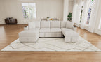 109.1" Sectional Sofa Convertible Pull-out Sofa Bed