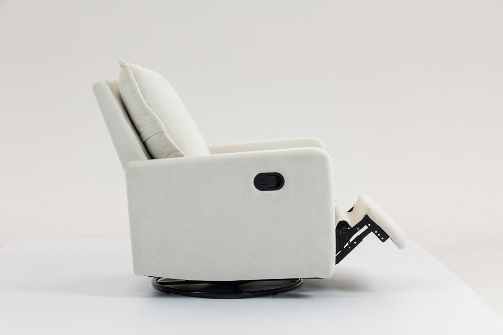 Short Plush Manual Button Armchair Sofa