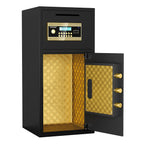 Large Double-Door Coin-Operated Safe with Digital Security Features