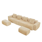 Streamlined Design Modular 4 Seat U Shape Sectional Sofa