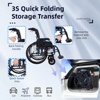 Aluminium Multi-Functional Manual Wheelchair