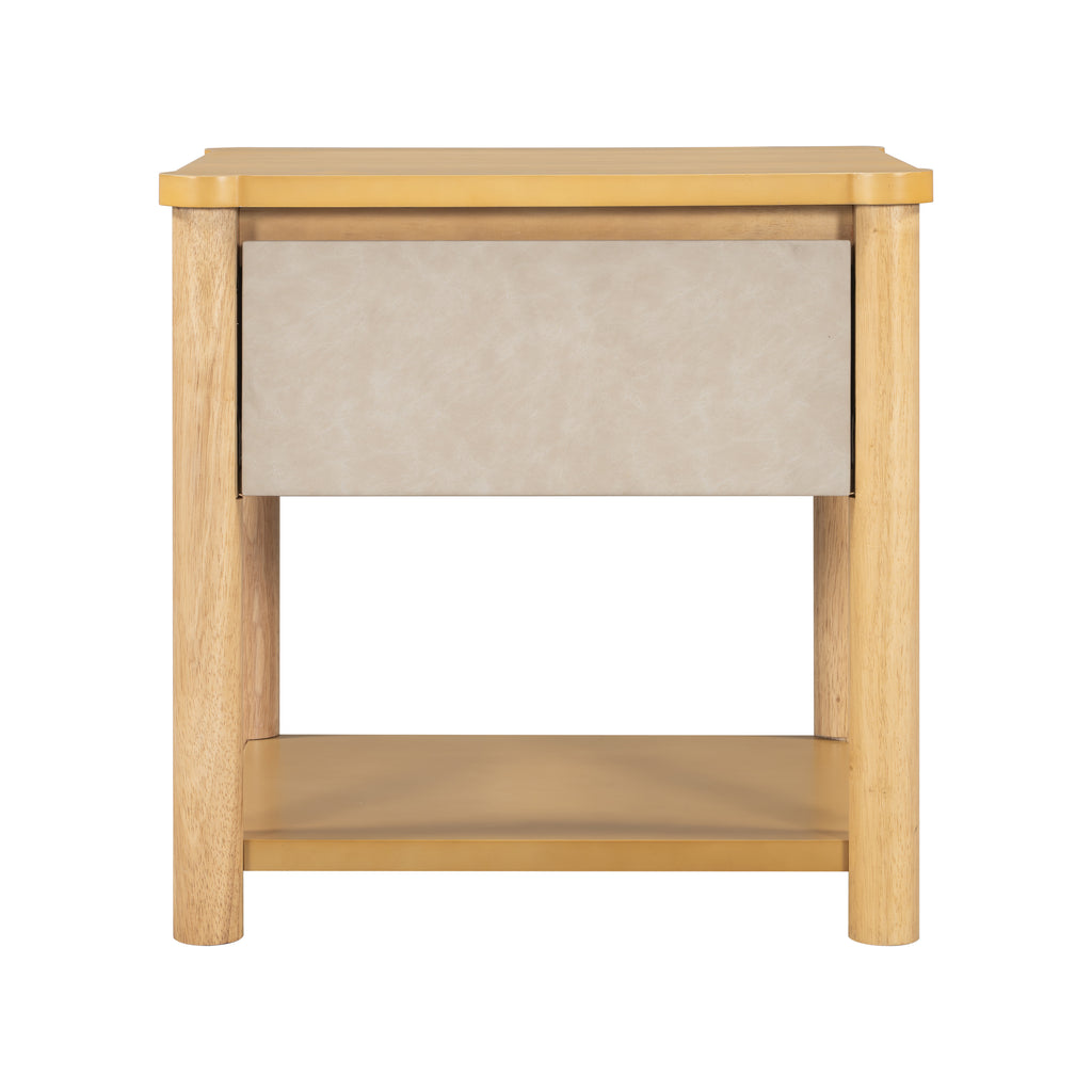 Wood Nightstand Set - Modern Nightstands with Drawer