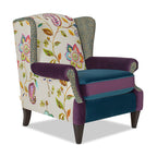Anya Boho Chic Wingback Accent Arm Chair